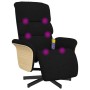 Relax-Massagesessel mit Fußstütze aus schwarzem Stoff von , Sessel - Ref: Foro24-356615, Preis: 256,85 €, Rabatt: %