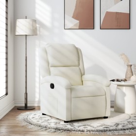 Cream white velvet recliner by , Armchairs - Ref: Foro24-371806, Price: 218,32 €, Discount: %