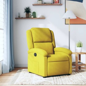 Sillón reclinable terciopelo amarillo de , Sillones - Ref: Foro24-371804, Precio: 215,92 €, Descuento: %