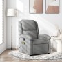 Sillón reclinable de masaje de tela gris claro de , Sillones - Ref: Foro24-371763, Precio: 243,37 €, Descuento: %