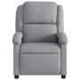 Sillón reclinable de masaje de tela gris claro de , Sillones - Ref: Foro24-371763, Precio: 243,37 €, Descuento: %