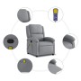 Sillón reclinable de masaje de tela gris claro de , Sillones - Ref: Foro24-371763, Precio: 243,37 €, Descuento: %