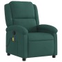 Dark Green Velvet Reclining Massage Chair by , Armchairs - Ref: Foro24-371810, Price: 235,89 €, Discount: %