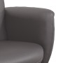 Sillón reclinable con reposapiés cuero sintético gris de , Sillones - Ref: Foro24-356551, Precio: 153,99 €, Descuento: %