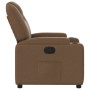 Sillón reclinable de tela marrón de , Sillones - Ref: Foro24-372369, Precio: 221,62 €, Descuento: %