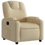 Sillón reclinable de tela crema de , Sillones - Ref: Foro24-372374, Precio: 226,86 €, Descuento: %