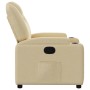 Sillón reclinable de tela crema de , Sillones - Ref: Foro24-372374, Precio: 226,86 €, Descuento: %