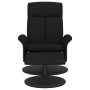 Sillón reclinable con reposapiés tela negro de , Sillones - Ref: Foro24-356532, Precio: 172,47 €, Descuento: %