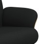 Sillón reclinable con reposapiés tela negro de , Sillones - Ref: Foro24-356532, Precio: 172,47 €, Descuento: %