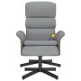 Sillón reclinable de masaje con reposapiés tela gris claro de , Sillones - Ref: Foro24-356622, Precio: 141,99 €, Descuento: %