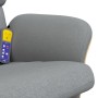 Recliner massage chair with footrest light gray fabric by , Armchairs - Ref: Foro24-356622, Price: 141,00 €, Discount: %