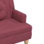 Bench with red red fabric cushions 113x64.5x75.5 cm by , Banks - Ref: Foro24-372137, Price: 175,41 €, Discount: %