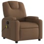 Sillón reclinable con masaje de tela marrón de , Sillones - Ref: Foro24-372381, Precio: 239,83 €, Descuento: %