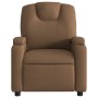 Sillón reclinable con masaje de tela marrón de , Sillones - Ref: Foro24-372381, Precio: 239,83 €, Descuento: %