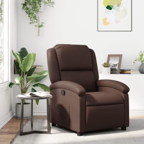 Brown Faux Leather Recliner by , Armchairs - Ref: Foro24-371777, Price: 219,99 €, Discount: %