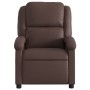 Sillón reclinable de cuero sintético marrón de , Sillones - Ref: Foro24-371777, Precio: 219,31 €, Descuento: %