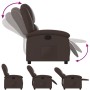 Sillón reclinable de cuero sintético marrón de , Sillones - Ref: Foro24-371777, Precio: 219,99 €, Descuento: %