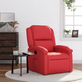 Red Faux Leather Recliner by , Armchairs - Ref: Foro24-371780, Price: 219,99 €, Discount: %