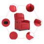 Sillón reclinable de cuero sintético rojo de , Sillones - Ref: Foro24-371780, Precio: 219,14 €, Descuento: %