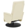 Recliner armchair with footrest in cream-colored synthetic leather by , Armchairs - Ref: Foro24-356545, Price: 208,46 €, Disc...