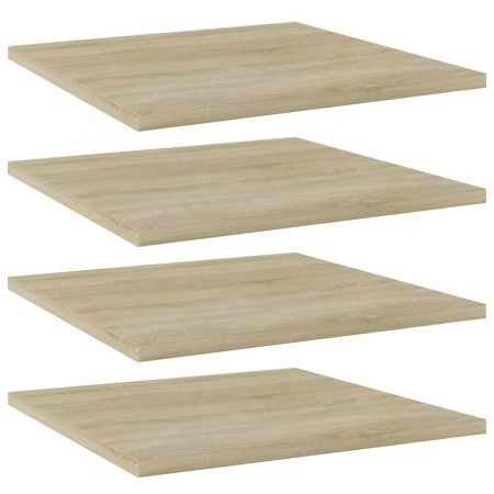 Shelf shelf 4 pcs Sonoma oak plywood 40x40x1.5cm by , Shelves - Ref: Foro24-805176, Price: 26,99 €, Discount: %