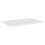 Estante estantería 4uds contrachapada blanco brillo 80x50x1,5cm de , Estanterías - Ref: Foro24-805356, Precio: 52,34 €, Descu...