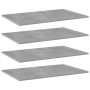 Concrete gray plywood shelf 4 units 80x50x1.5cm by , Shelves - Ref: Foro24-805354, Price: 45,63 €, Discount: %