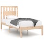 Estructura de cama madera maciza de pino 90x190 cm de , Camas y somieres - Ref: Foro24-3103898, Precio: 86,91 €, Descuento: %