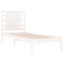 Estructura de cama individual madera maciza blanco 90x190 cm de , Camas y somieres - Ref: Foro24-3104184, Precio: 108,73 €, D...