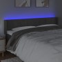 Dark gray velvet headboard with LED 203x16x78/88 cm by , Headboards and footboards - Ref: Foro24-3123303, Price: 82,41 €, Dis...