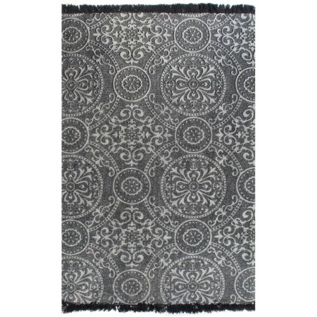 Cotton Kilim rug 120x180 cm, gray print by vidaXL, Rugs - Ref: Foro24-246553, Price: 35,09 €, Discount: %