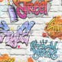 DUTCH WALLCOVERINGS Papel de pared diseño graffiti multicolor L179-05 de DUTCH WALLCOVERINGS, Papel pintado - Ref: Foro24-422...