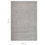 Alfombra peluda antideslizante gris claro 200x290 cm de , Alfombras - Ref: Foro24-340386, Precio: 107,04 €, Descuento: %