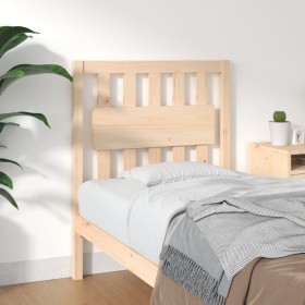 Solid pine wood bed headboard 80.5x4x100 cm by , Headboards and footboards - Ref: Foro24-818545, Price: 39,57 €, Discount: %