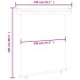 Toldo lateral de balcón marrón 140x250 cm de , Sombrillas - Ref: Foro24-48429, Precio: 107,52 €, Descuento: %