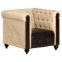 Sillón Chesterfield de cuero auténtico marrón de , Sillones - Ref: Foro24-283753, Precio: 285,33 €, Descuento: %