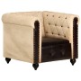 Sillón Chesterfield de cuero auténtico marrón de , Sillones - Ref: Foro24-283753, Precio: 285,77 €, Descuento: %