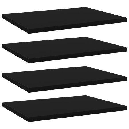 Estantes para estantería 4 uds contrachapada negro 40x30x1,5 cm de , Estanterías - Ref: Foro24-805156, Precio: 33,99 €, Descu...