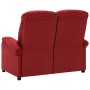 2-seater reclining sofa in red wine-colored fabric by , Armchairs - Ref: Foro24-324092, Price: 230,23 €, Discount: %