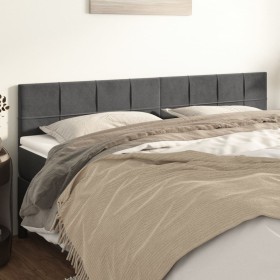 Headboards 2 units of dark gray velvet 100x5x78/88 cm by , Headboards and footboards - Ref: Foro24-346097, Price: 68,62 €, Di...