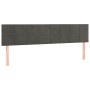 Headboards 2 units of dark gray velvet 100x5x78/88 cm by , Headboards and footboards - Ref: Foro24-346097, Price: 68,62 €, Di...