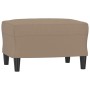 3-seater sofa and stool in cappuccino-colored synthetic leather 180 cm by , Sofas - Ref: Foro24-3201126, Price: 345,25 €, Dis...