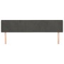 Dark gray velvet headboard 203x16x78/88 cm by , Headboards and footboards - Ref: Foro24-3118835, Price: 76,47 €, Discount: %