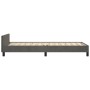 Estructura cama con cabecero terciopelo gris oscuro 100x200 cm de , Camas y somieres - Ref: Foro24-3125740, Precio: 160,46 €,...