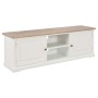 Mueble para el televisor de madera blanco 120x30x40 cm de , Muebles TV - Ref: Foro24-249884, Precio: 224,99 €, Descuento: %