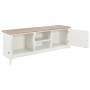 Mueble para el televisor de madera blanco 120x30x40 cm de , Muebles TV - Ref: Foro24-249884, Precio: 224,99 €, Descuento: %