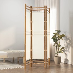 Folding screen with 3 panels bamboo and canvas 120 cm by , Room dividers - Ref: Foro24-350623, Price: 81,99 €, Discount: %