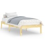 Estructura de cama madera maciza 90x190 cm de , Camas y somieres - Ref: Foro24-809982, Precio: 57,50 €, Descuento: %