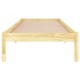 Estructura de cama madera maciza 90x190 cm de , Camas y somieres - Ref: Foro24-809982, Precio: 57,50 €, Descuento: %