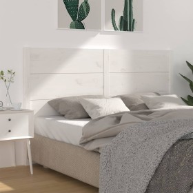 Solid white pine wood headboard 156x4x100 cm by , Headboards and footboards - Ref: Foro24-818726, Price: 107,99 €, Discount: %